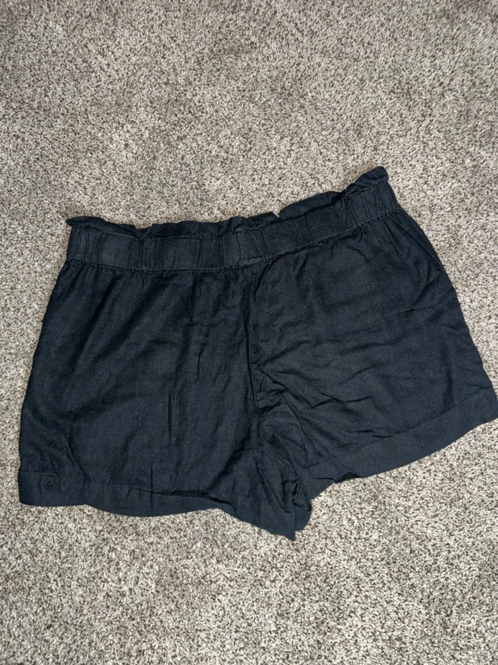 A New Day Black linen shorts